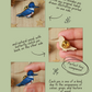 Belted kingfisher pin