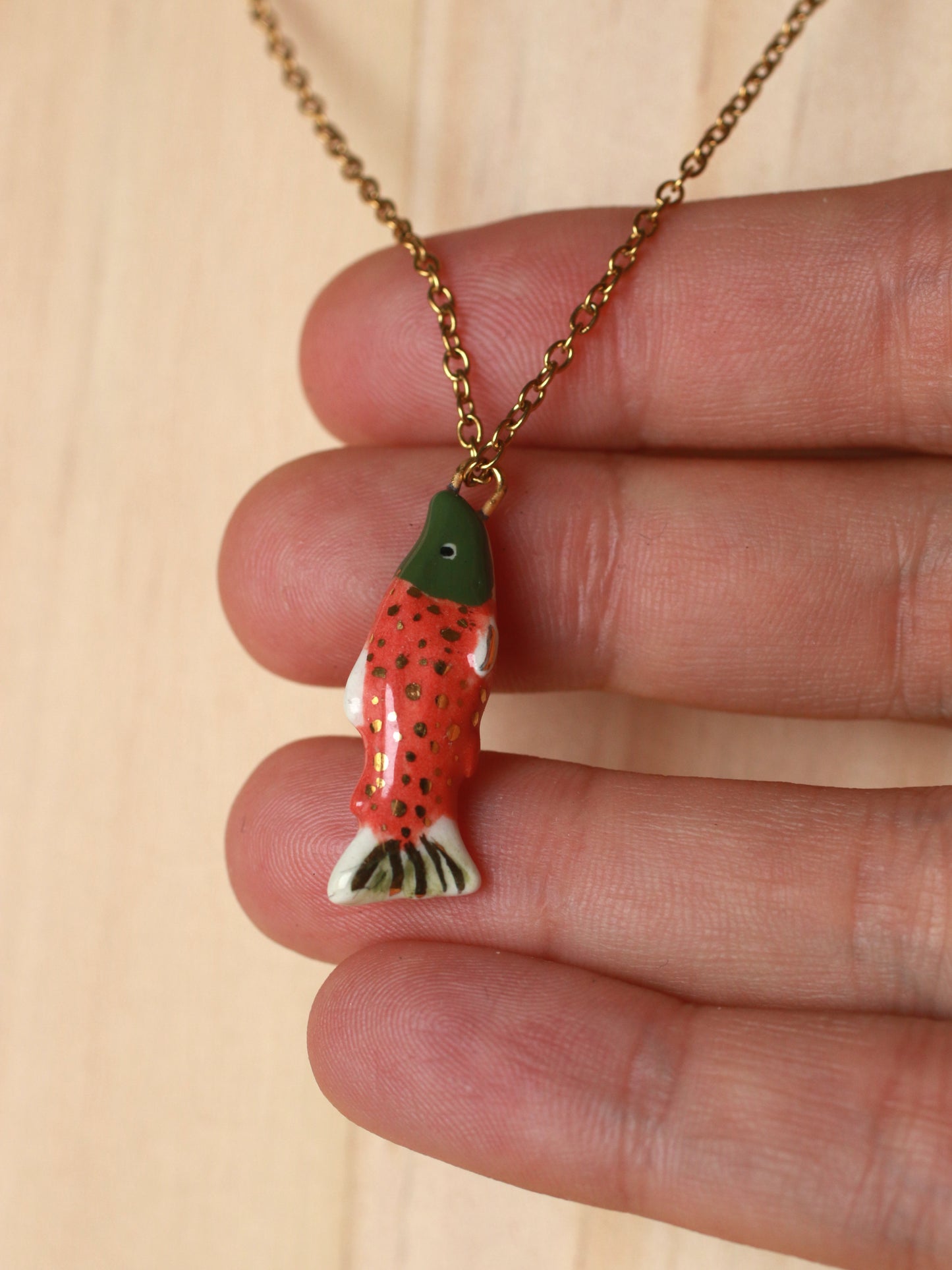 Salmon necklace