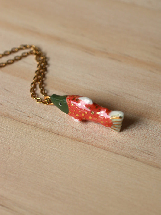 Salmon necklace