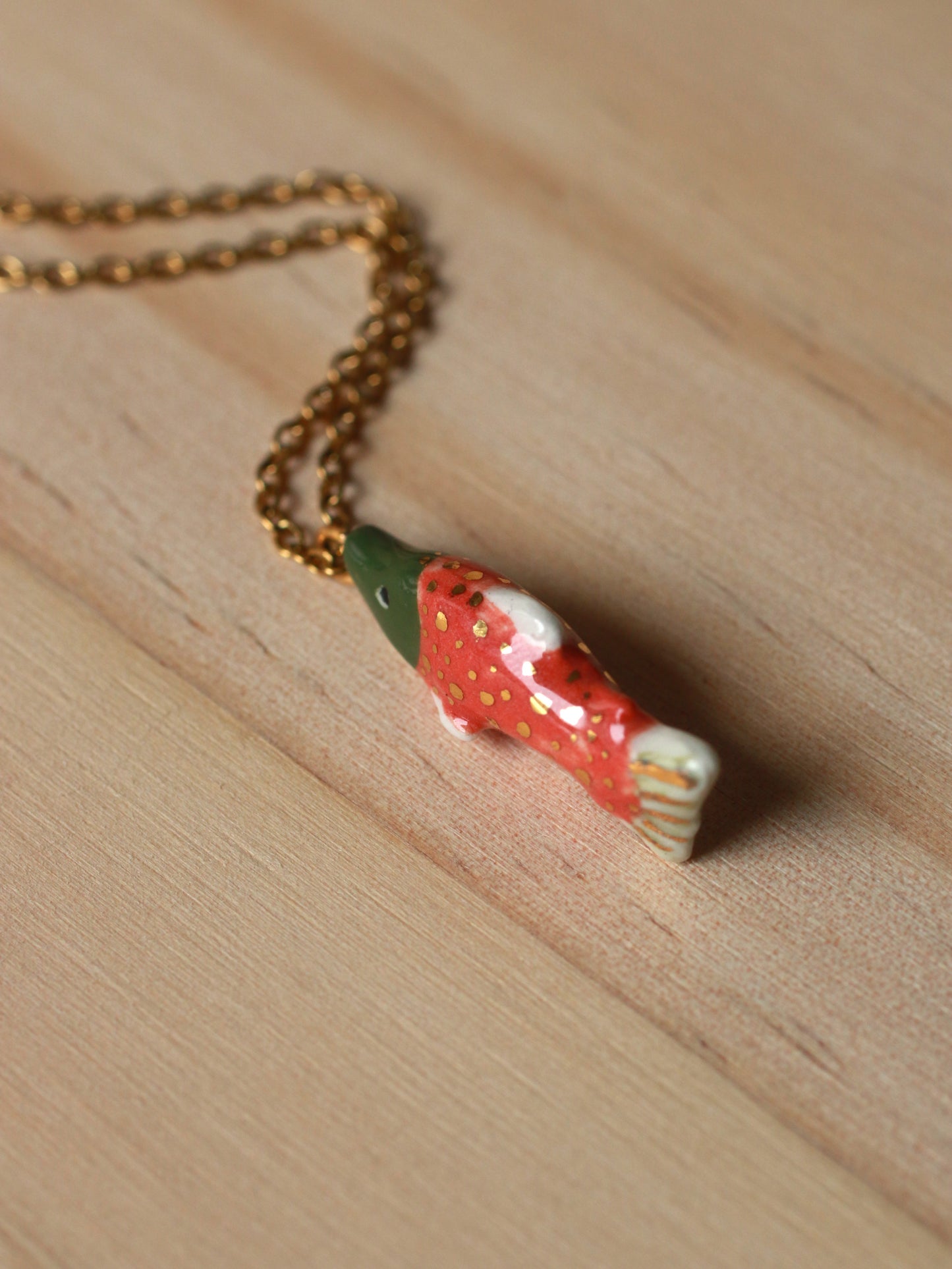 Salmon necklace