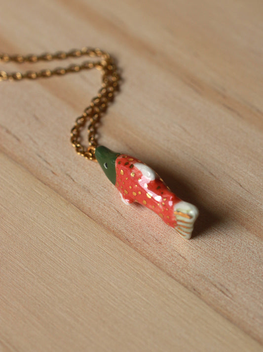 Salmon necklace