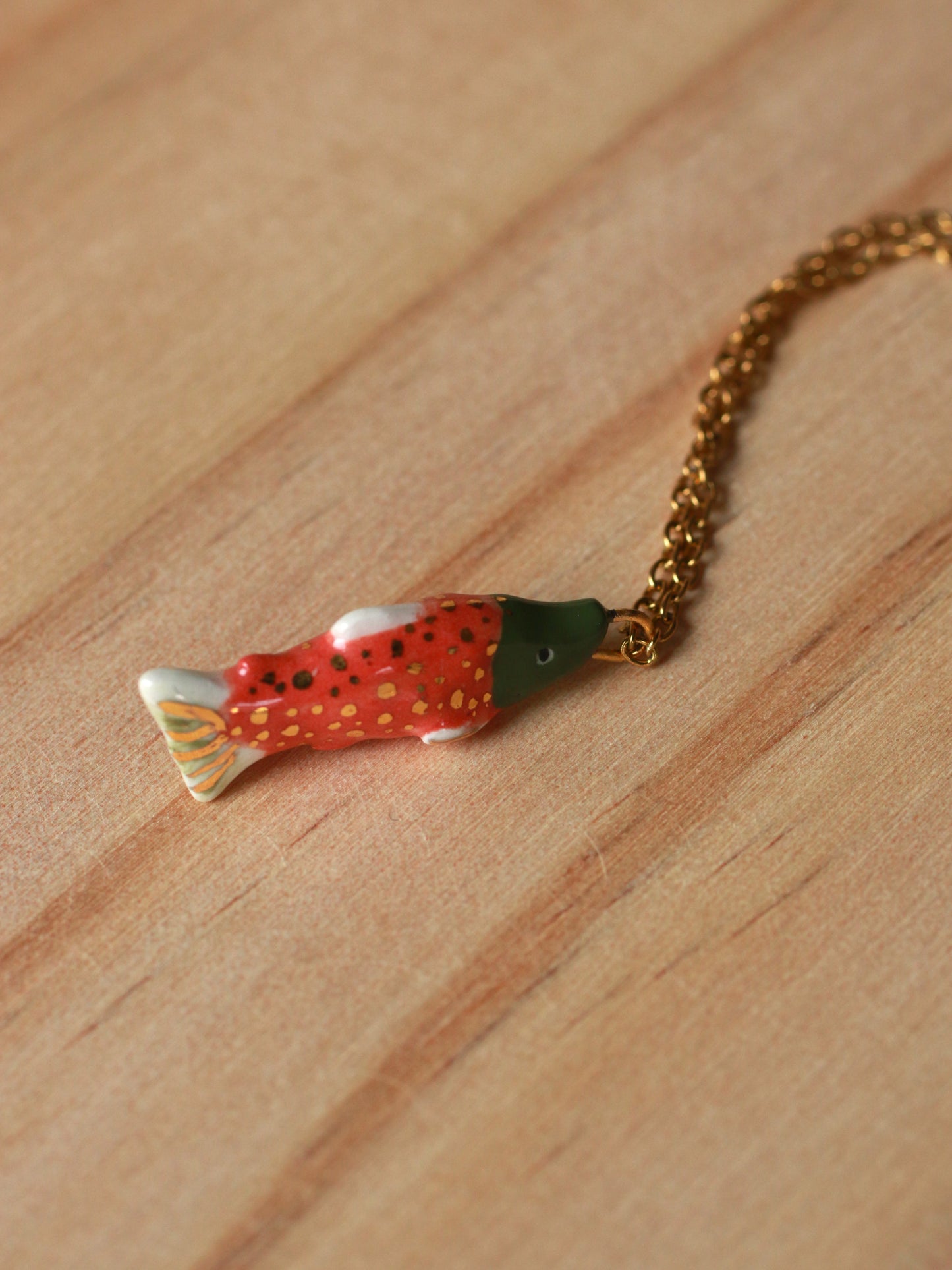 Salmon necklace