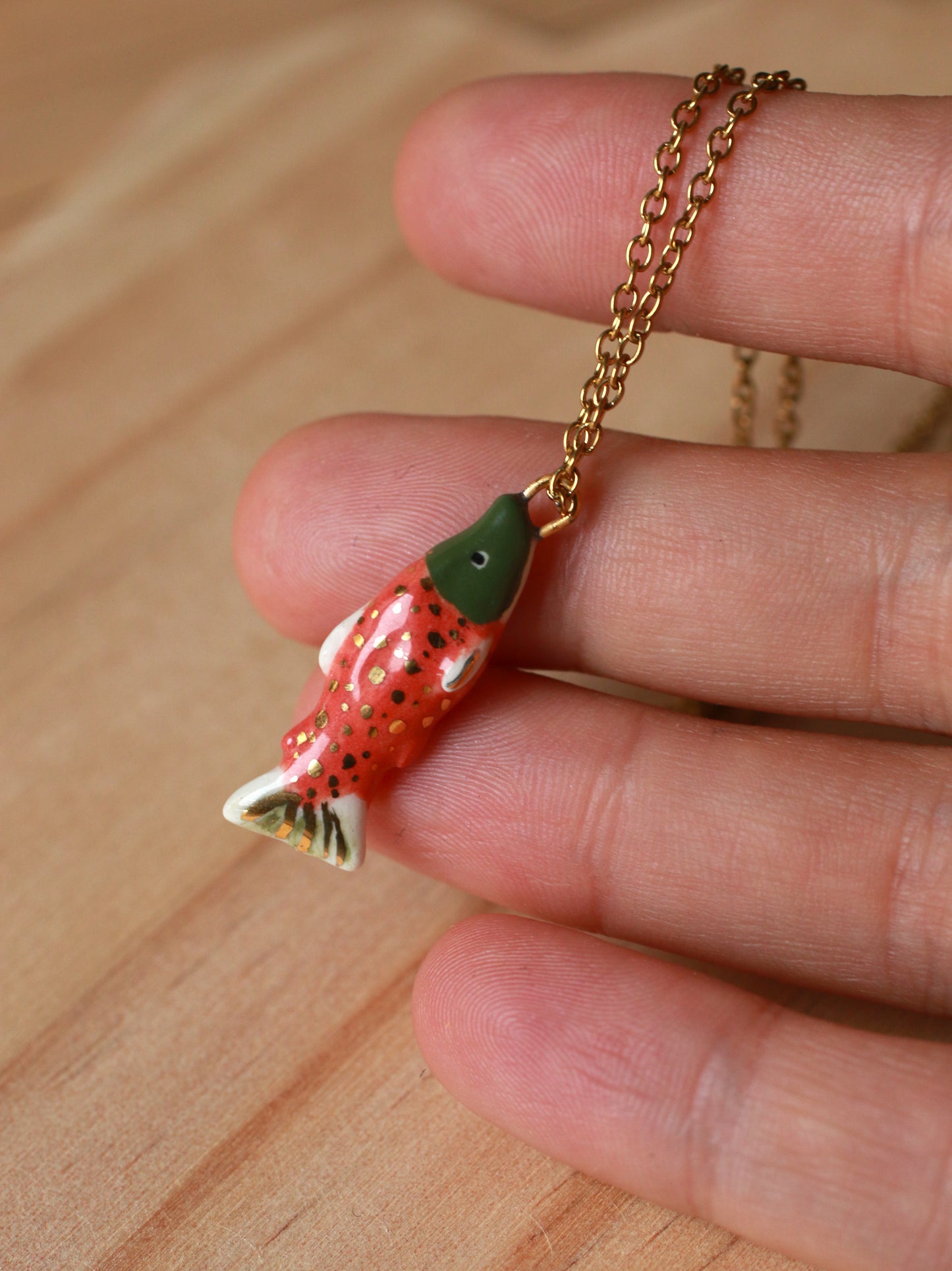 Salmon necklace