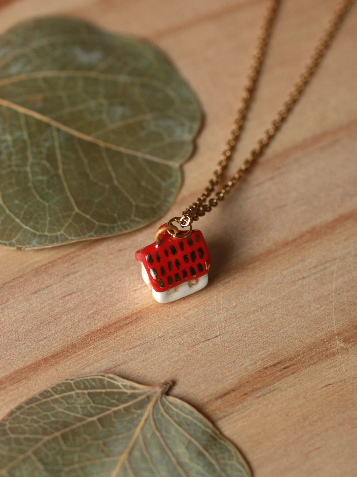 Tiny house necklace