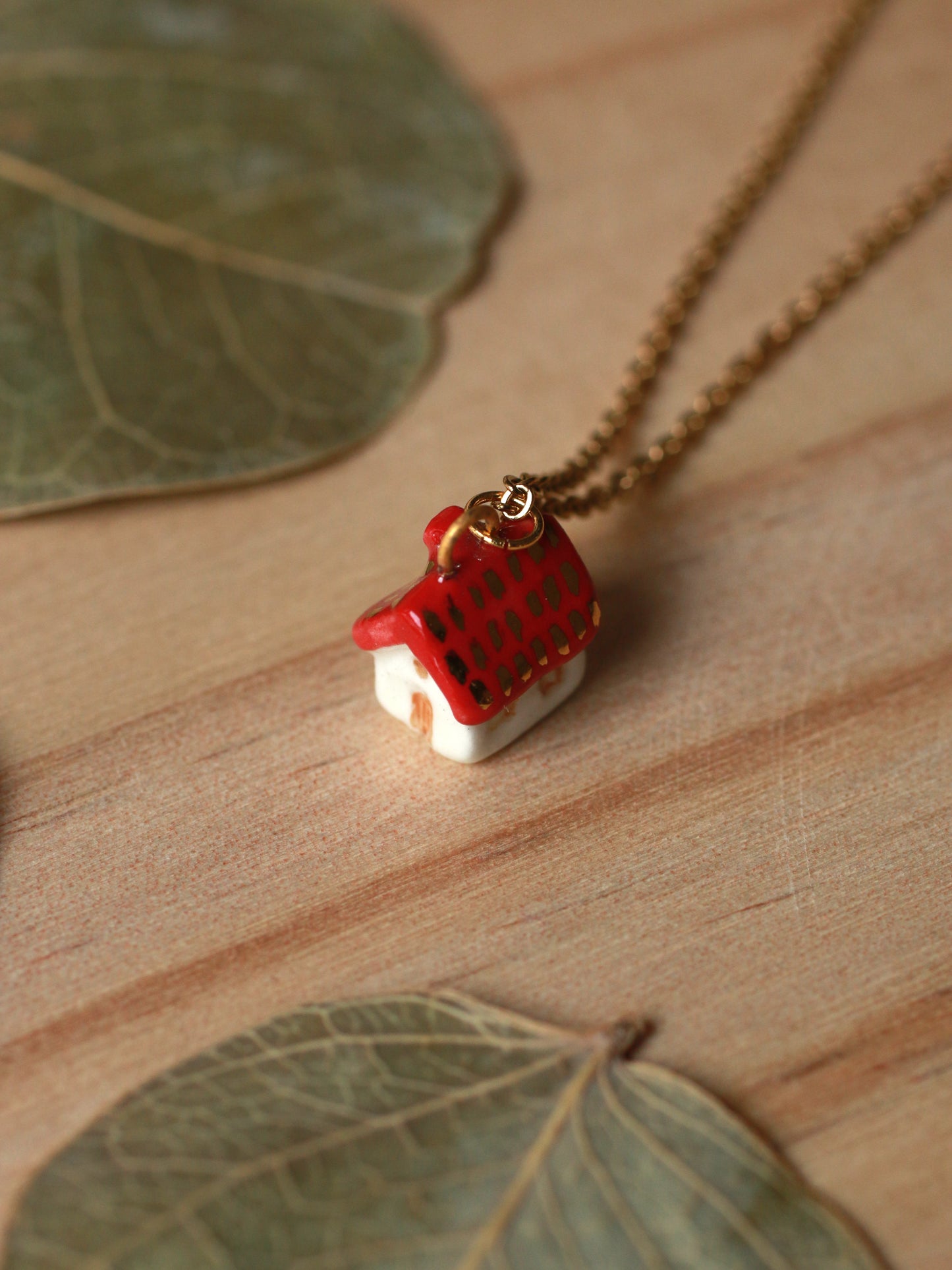 Tiny house necklace