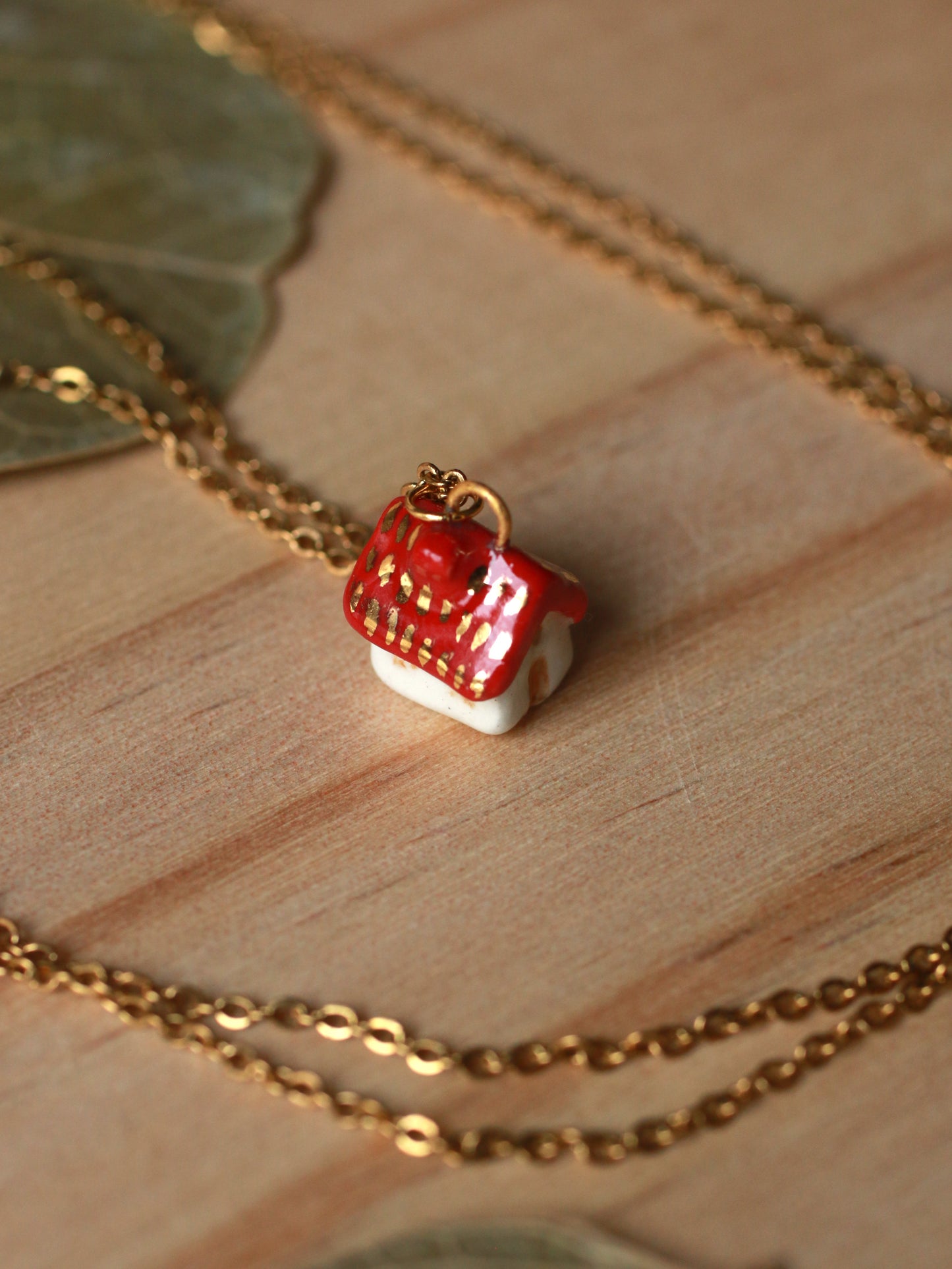 Tiny house necklace