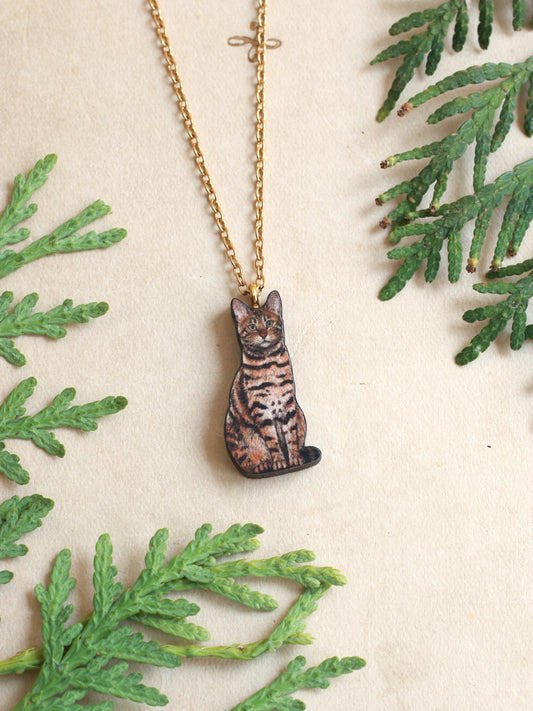 Bengal cat necklace