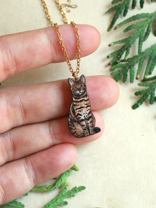 Bengal cat necklace