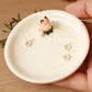 Fox Ring Dish - Porcelain jewelry dish