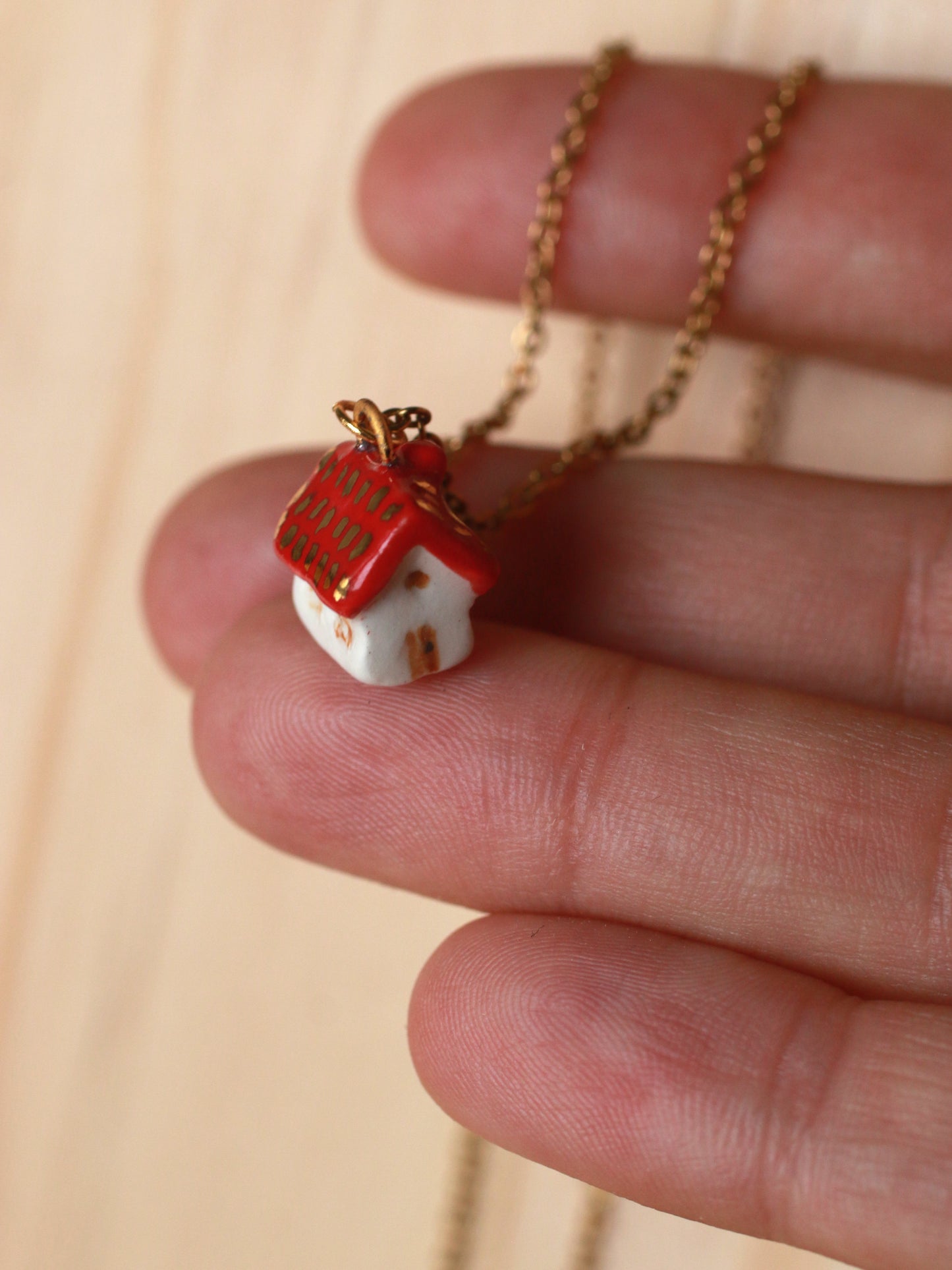 Tiny house necklace