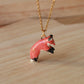 Jumping fox necklace