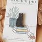 Black cat pin