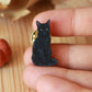 Black cat pin