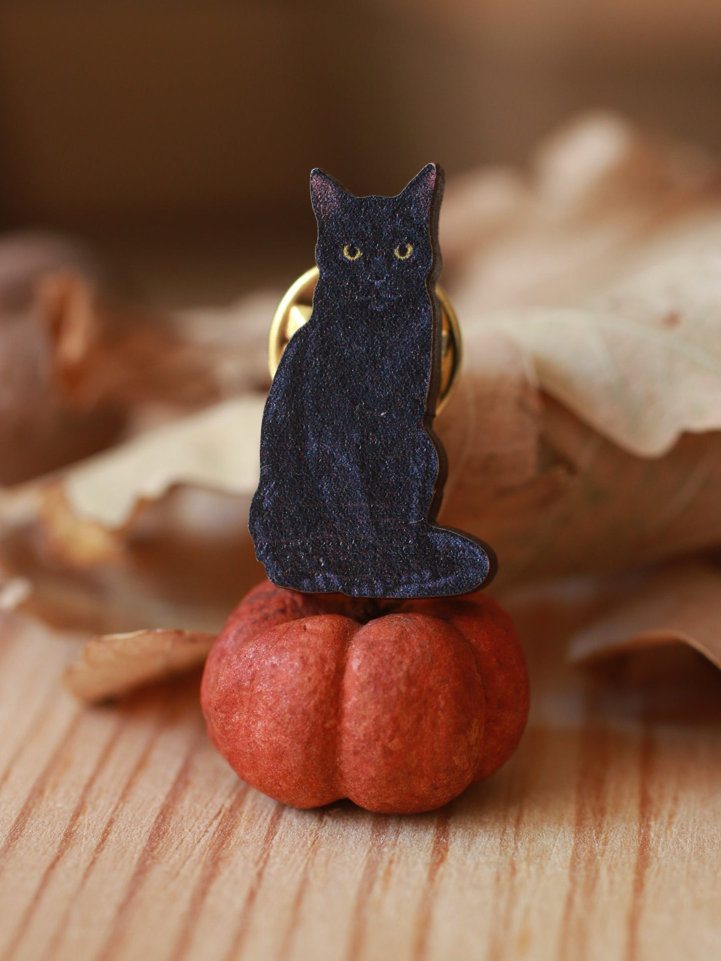 Black cat pin