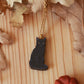 Black cat necklace