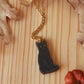 Black cat necklace