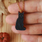 Black cat necklace