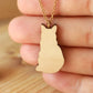 Domestic cat necklace - short hair cat pendant