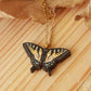 Tiger swallowtail butterfly necklace