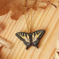 Tiger swallowtail butterfly necklace