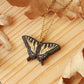 Tiger swallowtail butterfly necklace