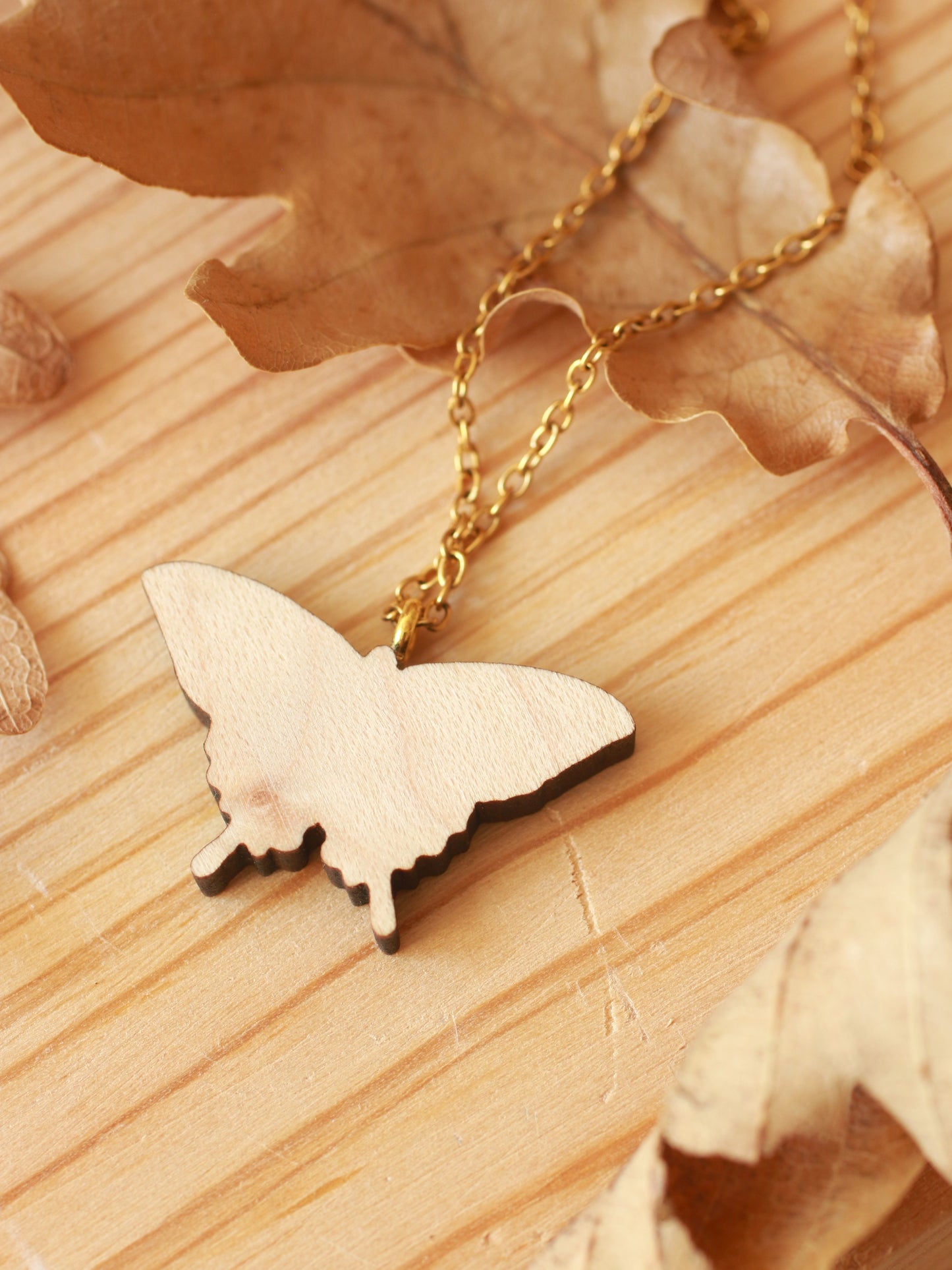 Tiger swallowtail butterfly necklace