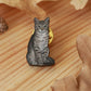 Tabby cat pin