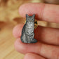 Tabby cat pin