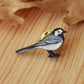 White wagtail pin