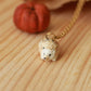 Hedgehog necklace - 22k gold details