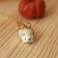 Hedgehog necklace - 22k gold details