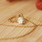 Hedgehog necklace - 22k gold details