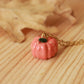 Ceramic pumpkin necklace