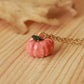 Ceramic pumpkin necklace