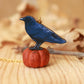 Crow - wooden bird necklace