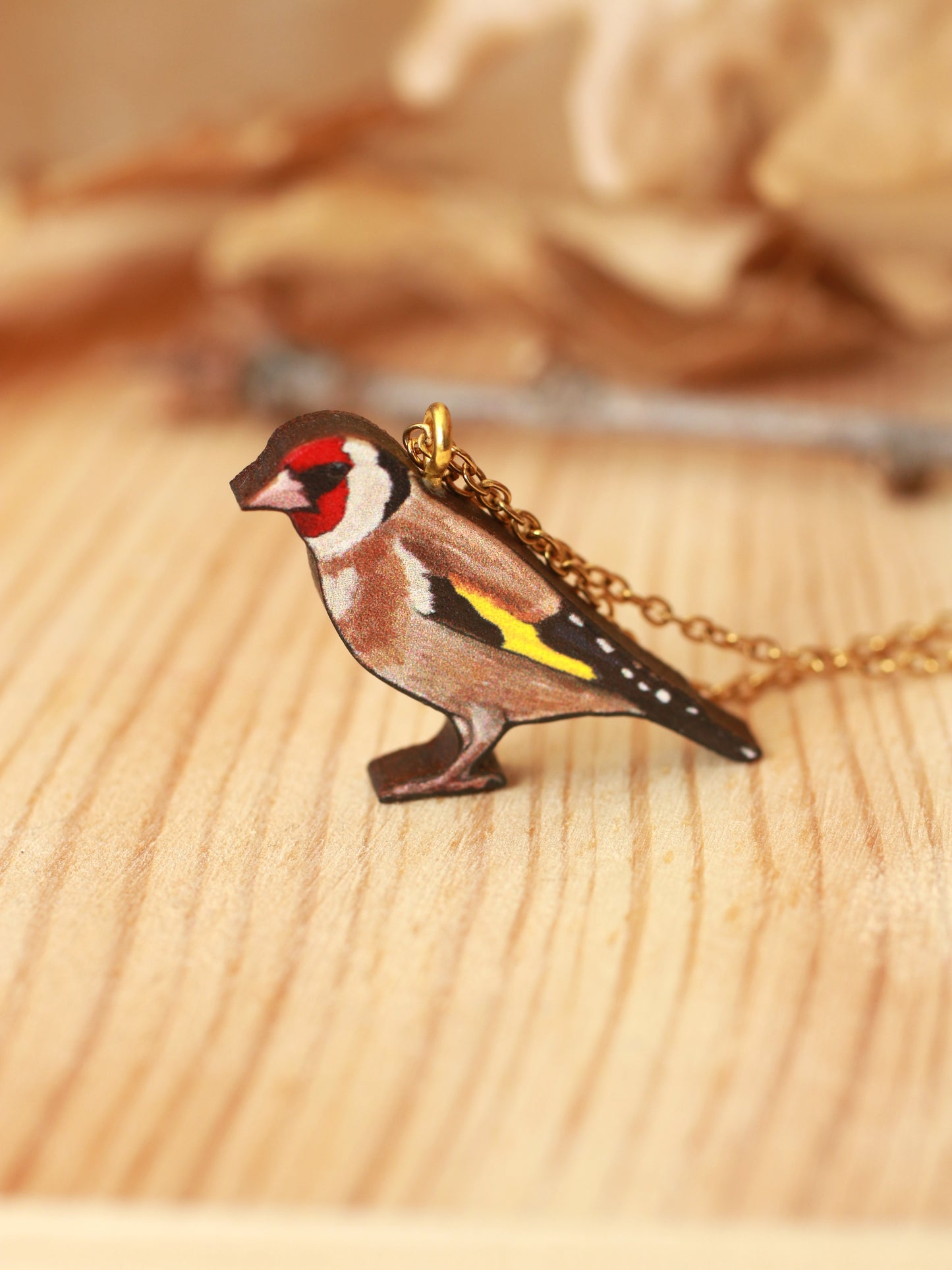 Goldfinch necklace