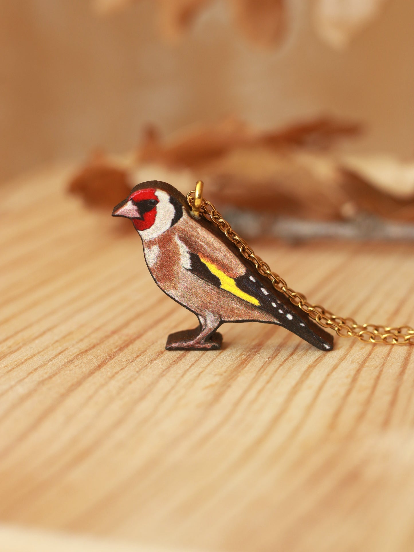 Goldfinch necklace