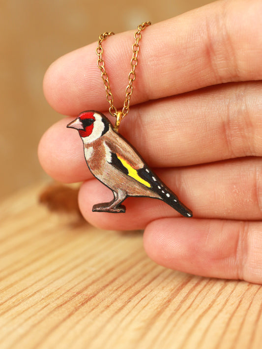 Goldfinch necklace