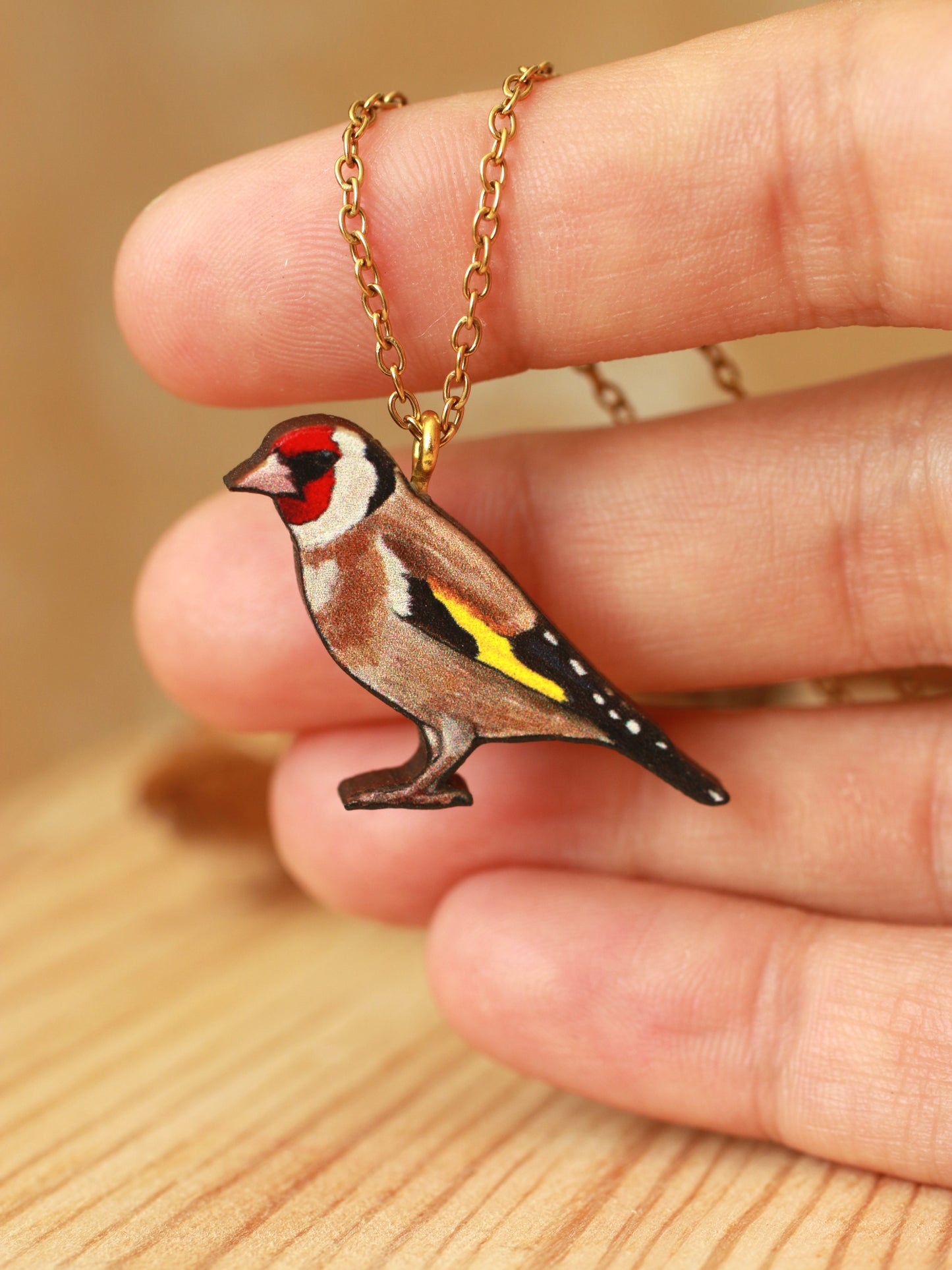 Goldfinch necklace