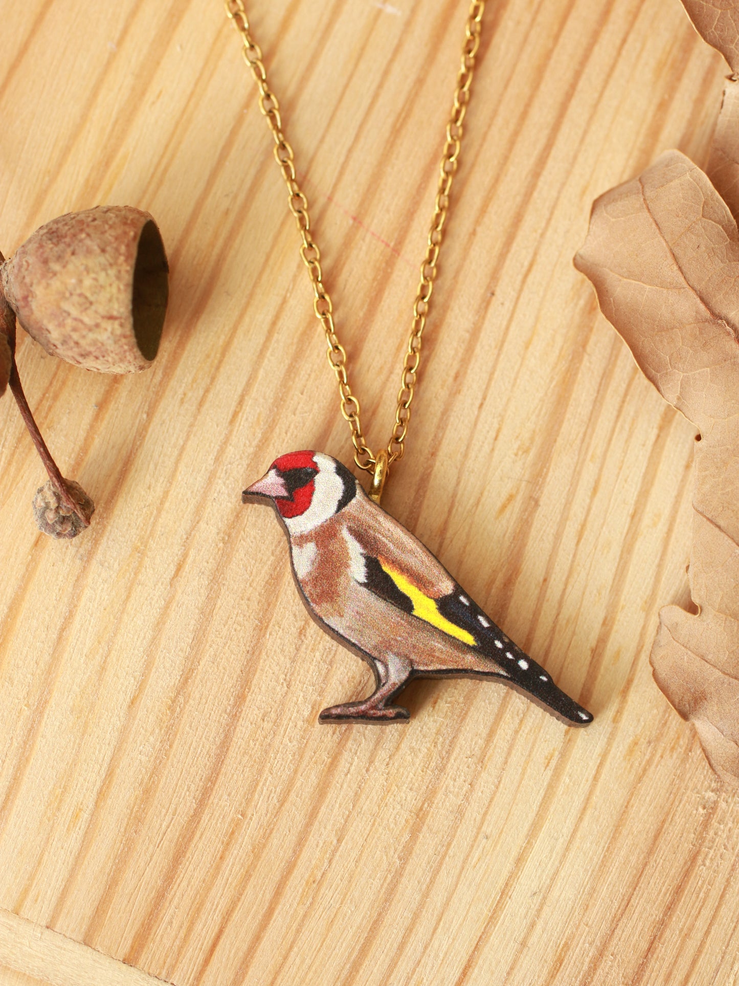 Goldfinch necklace