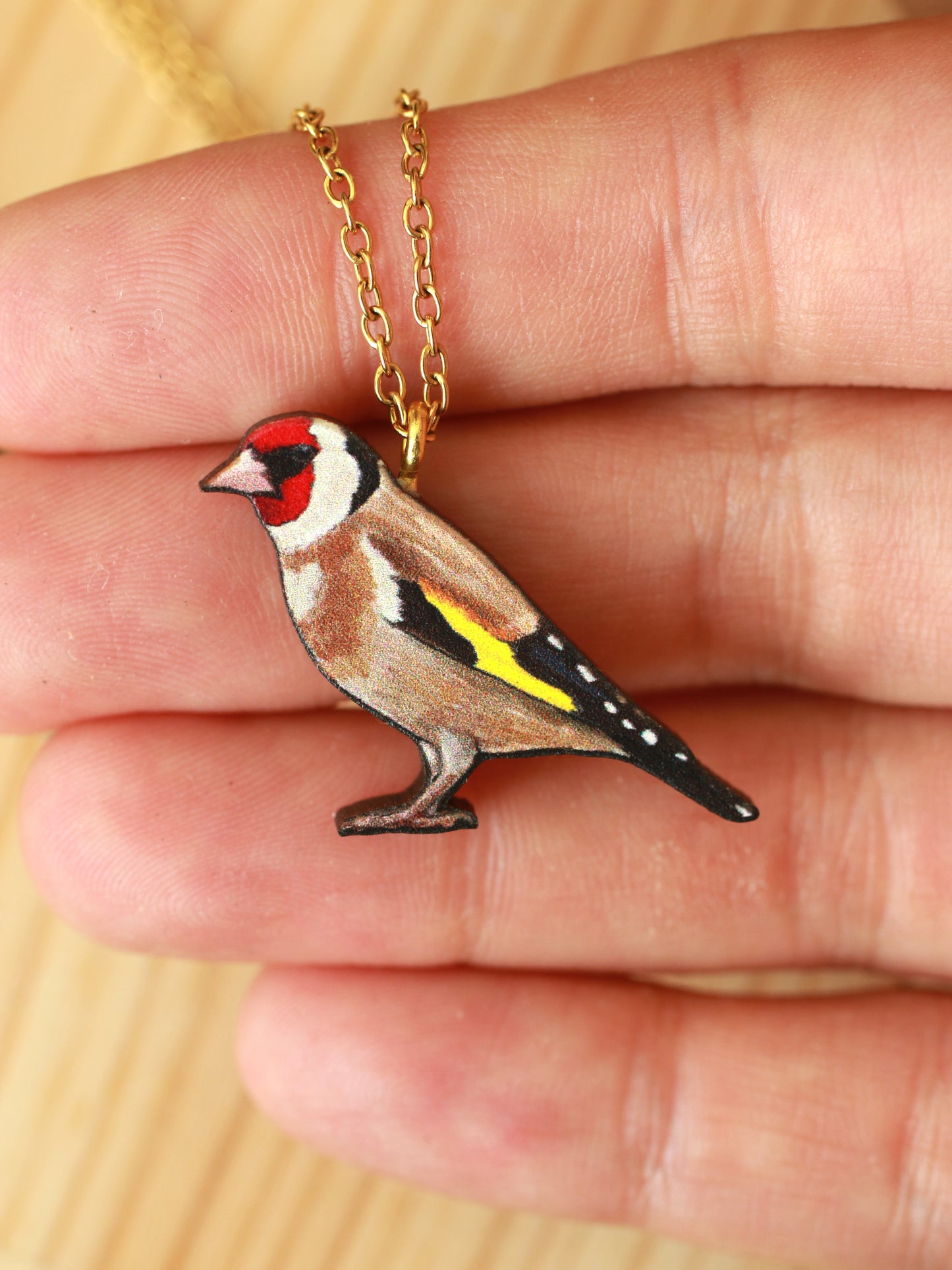 Goldfinch necklace