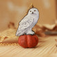 Snowy owl necklace