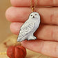 Snowy owl necklace