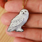 Snowy owl necklace