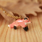 Fox necklace - 22k gold details