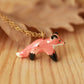 Fox necklace - 22k gold details