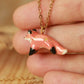 Fox necklace - 22k gold details