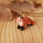 Fox necklace - 22k gold details