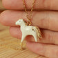 Horse necklace - 22k gold details