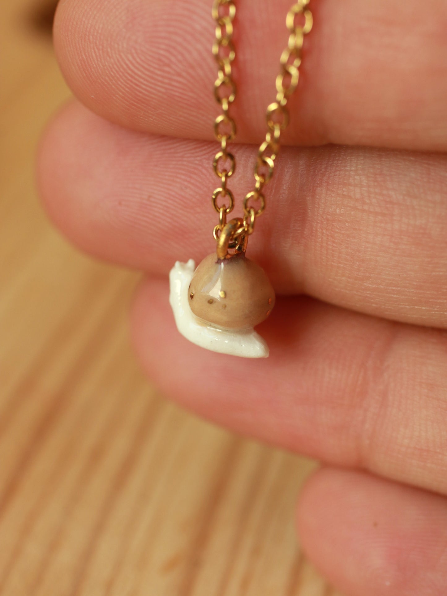 Ceramic Snail necklace